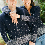 Superfine Cashmere Bandana Cardigan