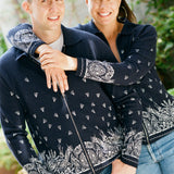 Superfine Cashmere Bandana Cardigan