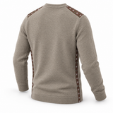 Silk-trimmed Italian Cashmere Crew