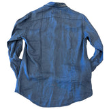 Lindsey Flag #35 Navy Linen Shirt