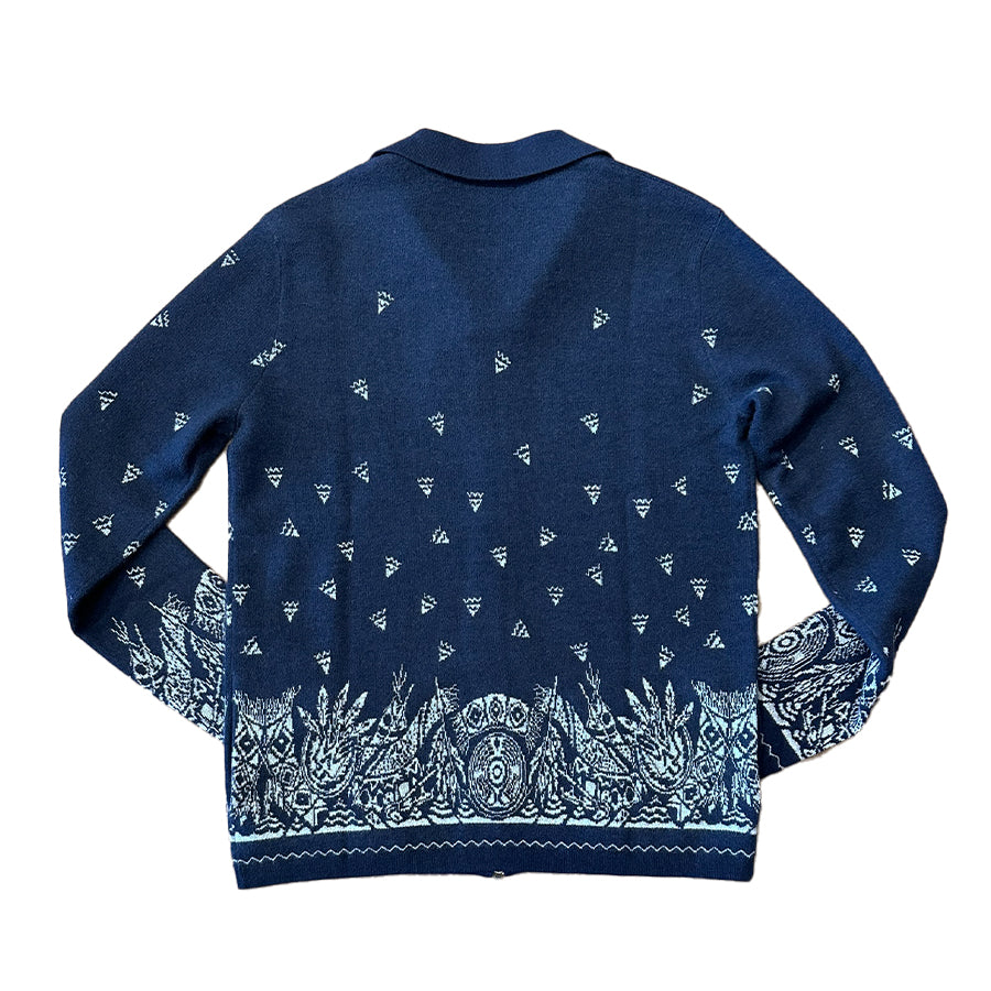 Superfine Cashmere Bandana Cardigan