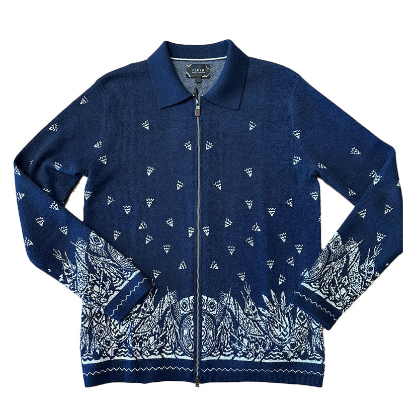 Superfine Cashmere Bandana Cardigan