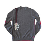 Bass Guitar Hand-Intarsia Cashmere Crew