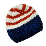 The Handknit Striped Alpaca Beanie