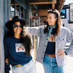 Trevor Women's Lobster Cashmere Crew