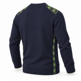 Silk-trimmed Italian Cashmere Crew