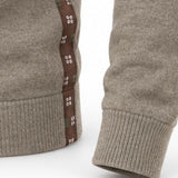 Silk-trimmed Italian Cashmere Crew