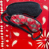 Cozy Cashmere Eye Mask w/Silk Print
