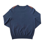 Women's Grosgrain Shoulder Cashmere Crew