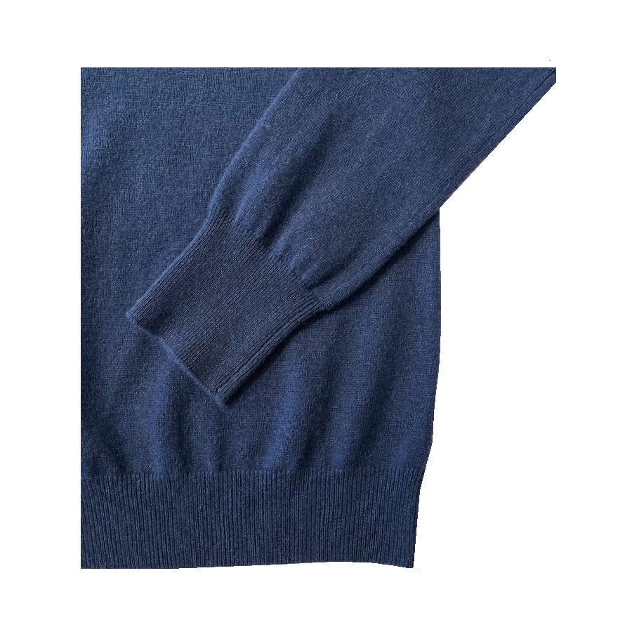 Women's Grosgrain Shoulder Cashmere Crew