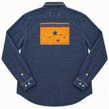Lindsey Navy Flag 51 Linen Shirt