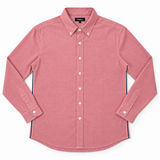 Red Oxford Cloth Button-down w/side trim