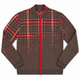 Ombre Plaid Cardigan
