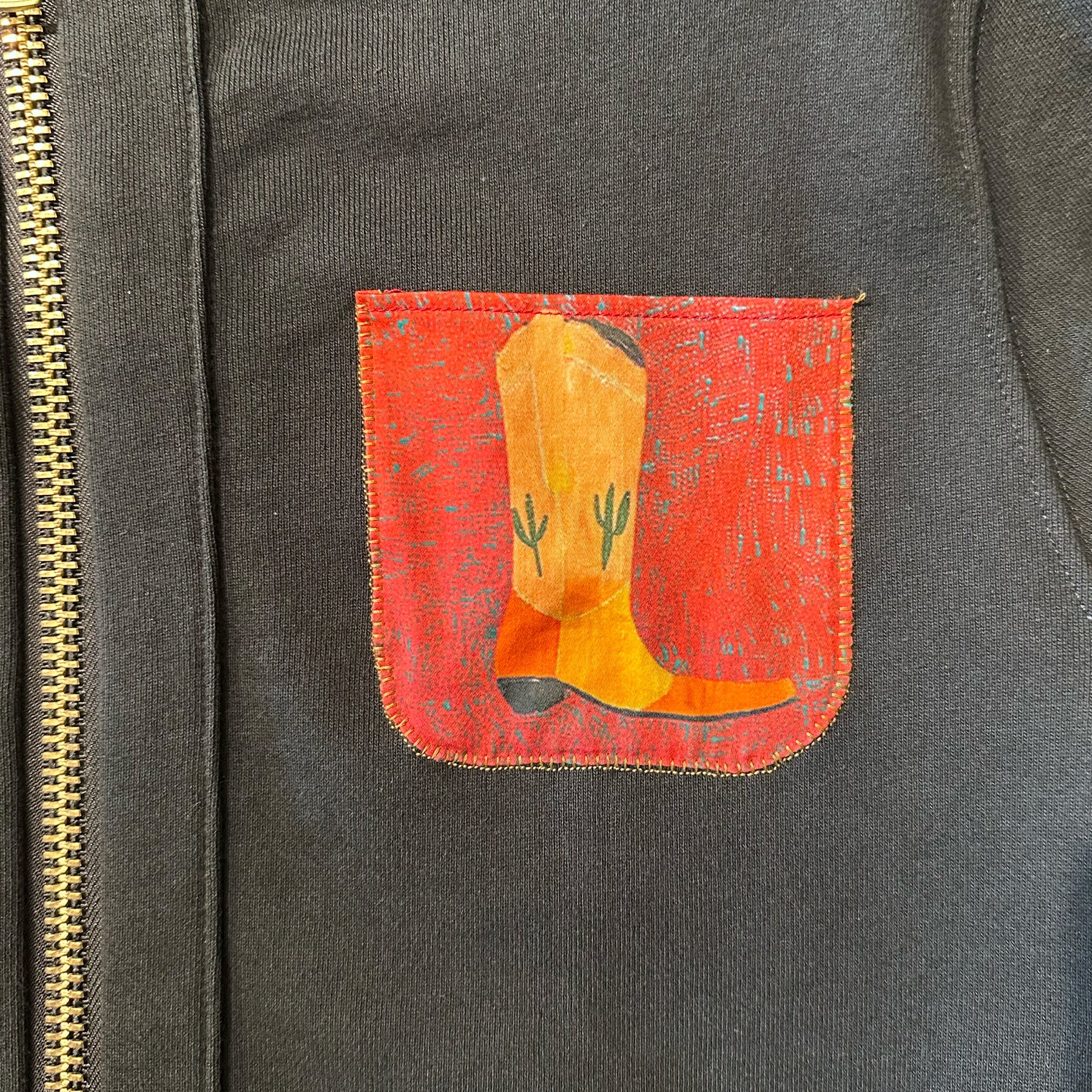 Trevor Fleece Motorcycle Jacket w/Cowboy