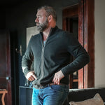 Lightweight Cashmere Zip Cardigan