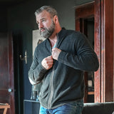 Lightweight Cashmere Zip Cardigan