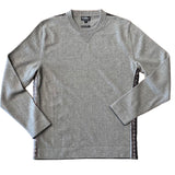 Silk-trimmed Italian Cashmere Crew