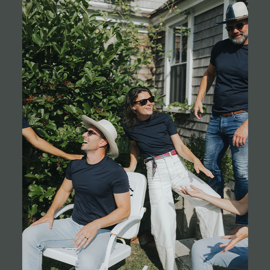 The Classic Tee w/Grosgrain Trim