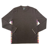Trevor Side Stripe Cashmere Crew