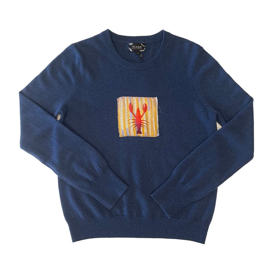 Trevor Women's Lobster Cashmere Crew