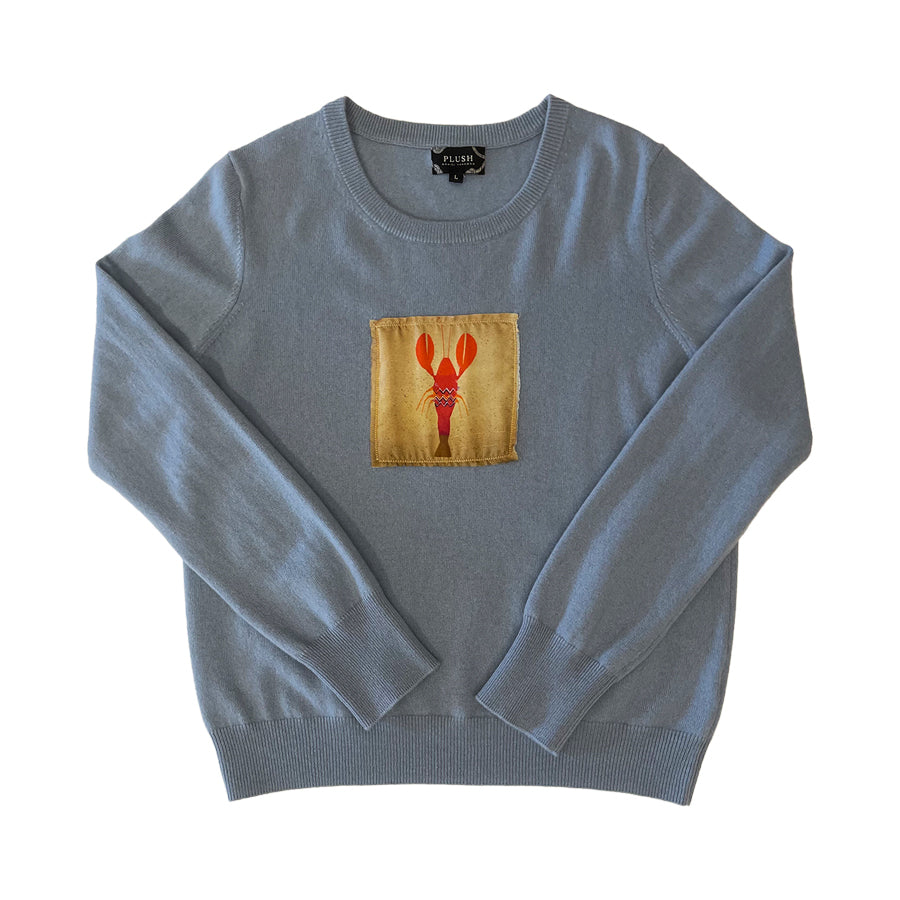 Trevor Women's Lobster Cashmere Crew