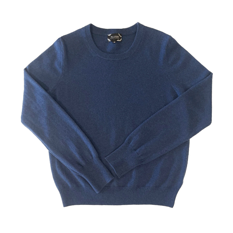 Women's Grosgrain Shoulder Cashmere Crew